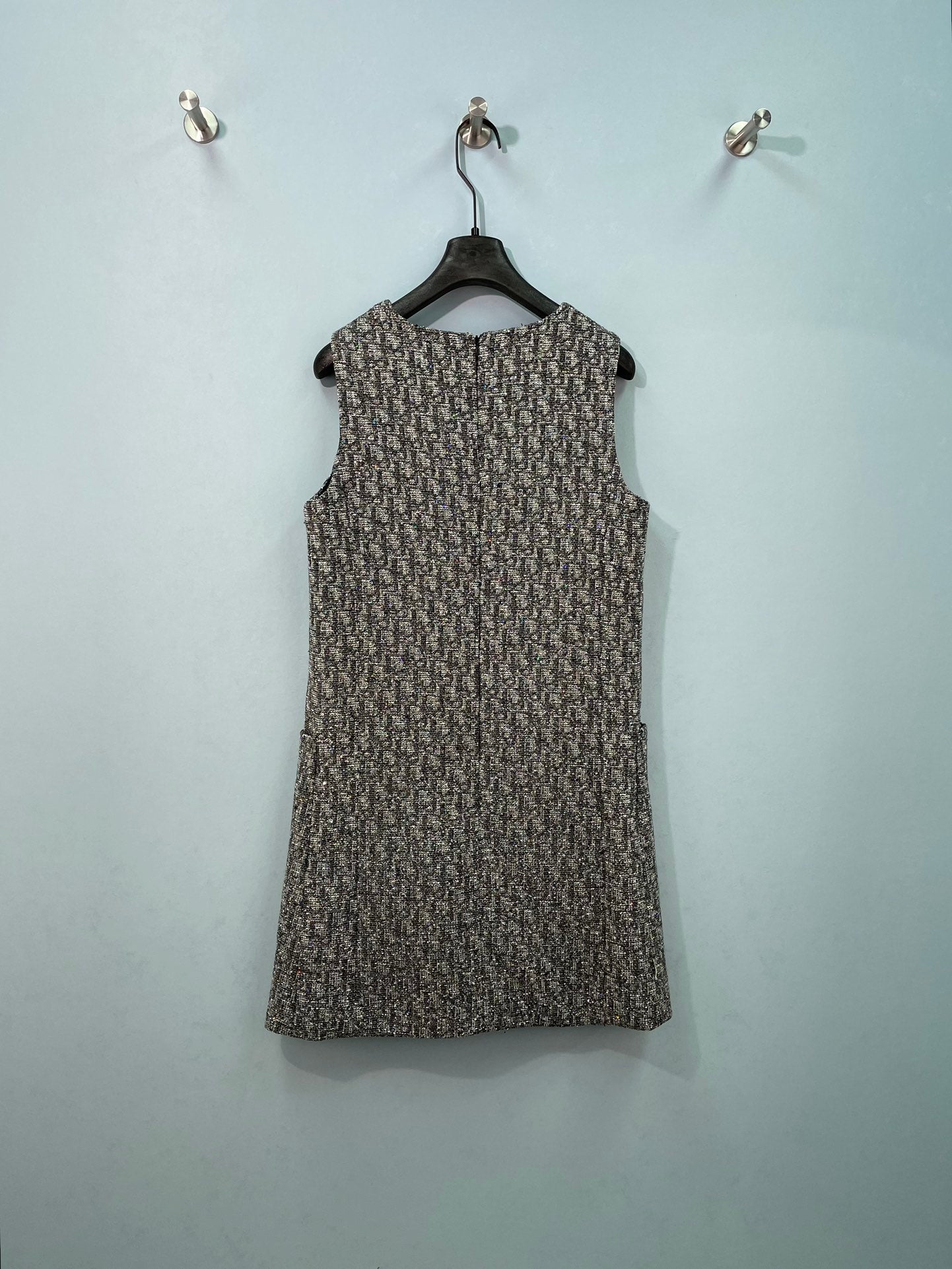 DIOR 26S SLEEVELESS TWEED MINIDRESS 1548