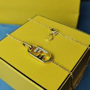 O'LOCK GOLD DIAMOND NECKLACE