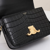 TRIOMPHE TEEN 18 BLACK ALLIGATOR SKIN