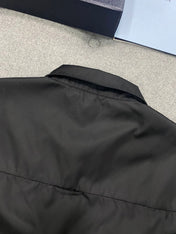 PRA SHIRT IN BLACK RE-NYLON TRIANGLE LOGO
