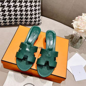 0ASIS SANDAL EPSOM CALFSKIN DARK GREEN