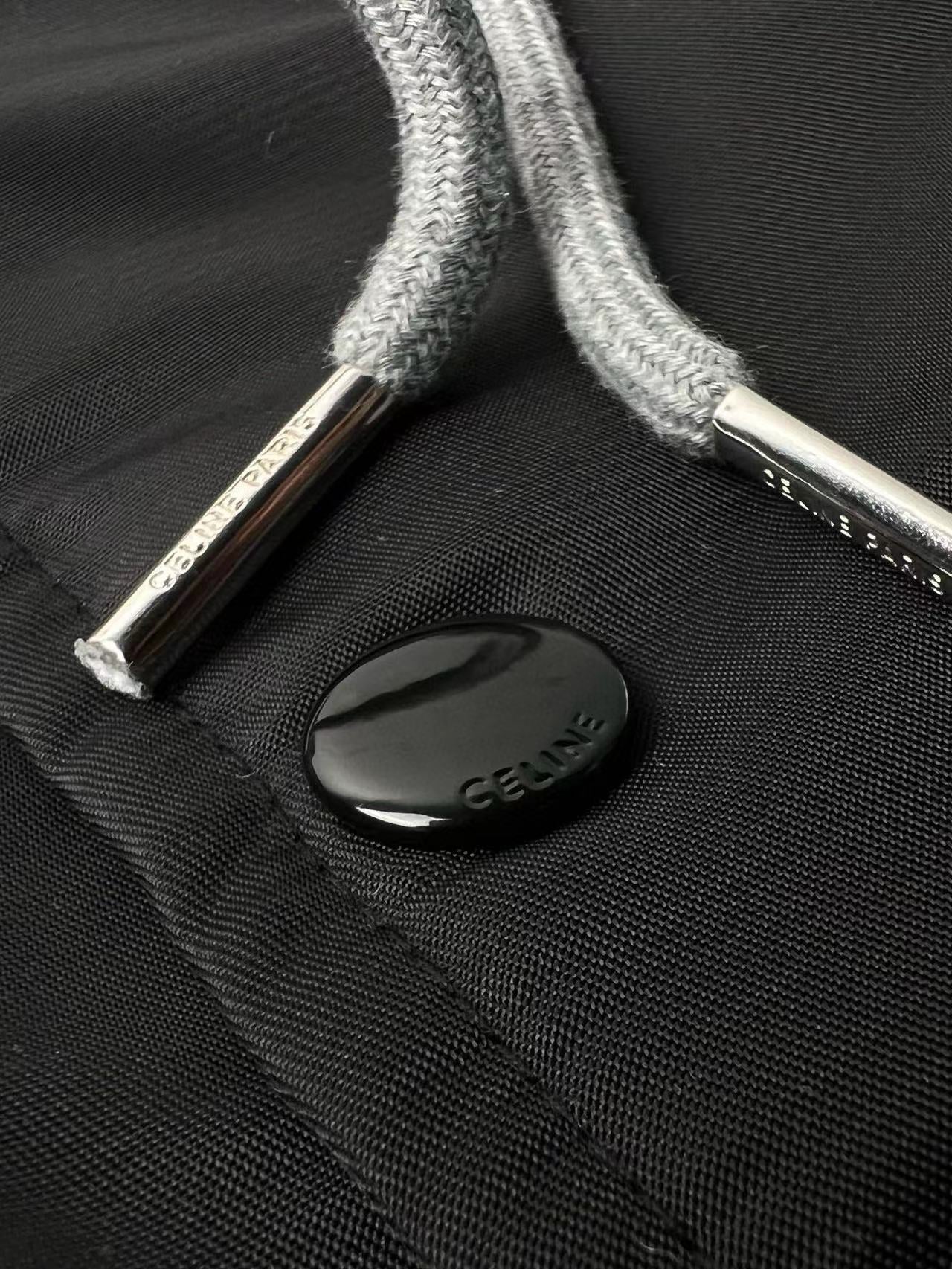 Celine Jackets C Logo Black White Mix Grey Cotton