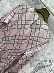 GG Printed Silk Dress Pink Ready To Wear