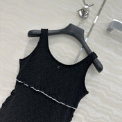 Coco Double C Jacquard Logo Classic One-piece Swimsuit