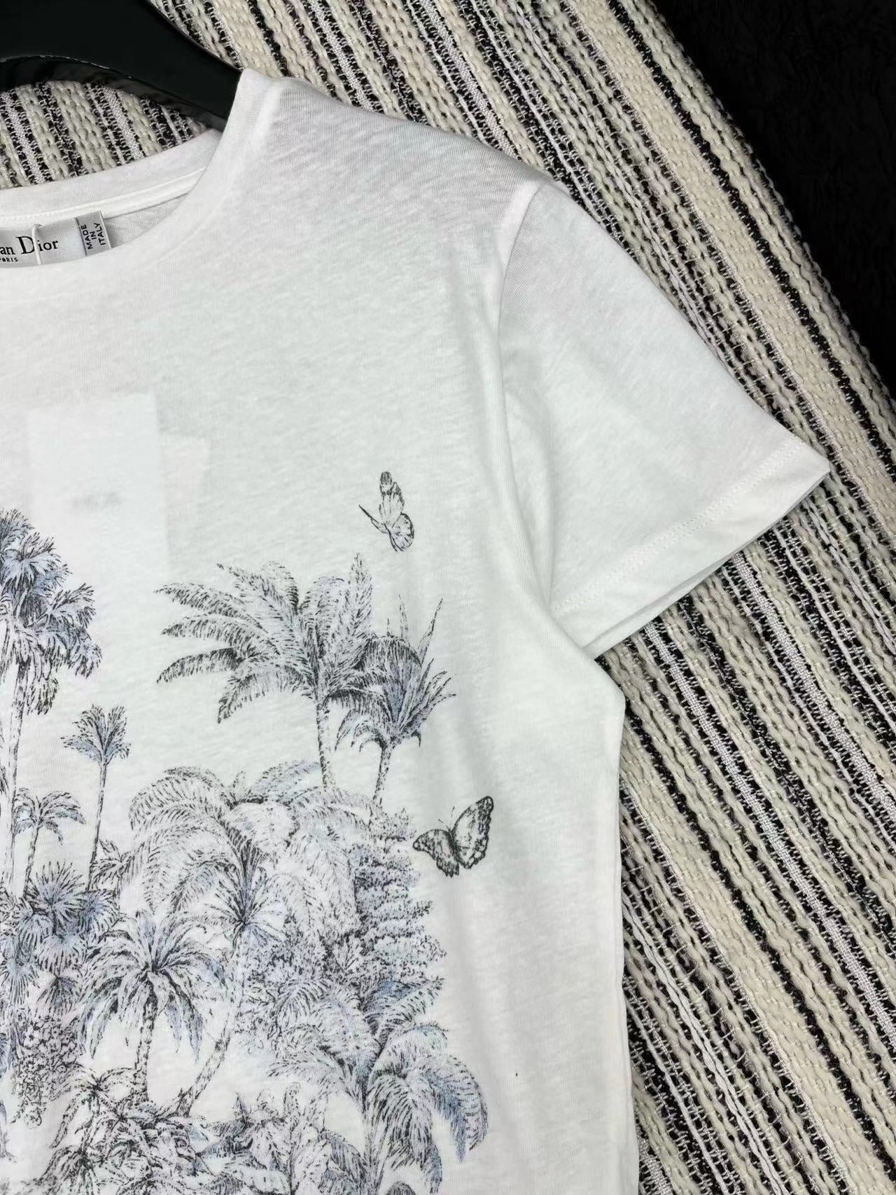 CD T-Shirt White Cotton Style 2