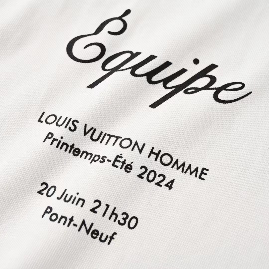 LV Lovers T-Shirt White Cotton
