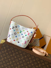 LV SHOULDER BAG 18 IN MULTICOLOR MONOGRAM CANVAS AND CALFSKIN