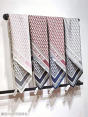 CD SCARF DOUBLE-SIDED IN PINK AND GREY MONOGRAM SILK