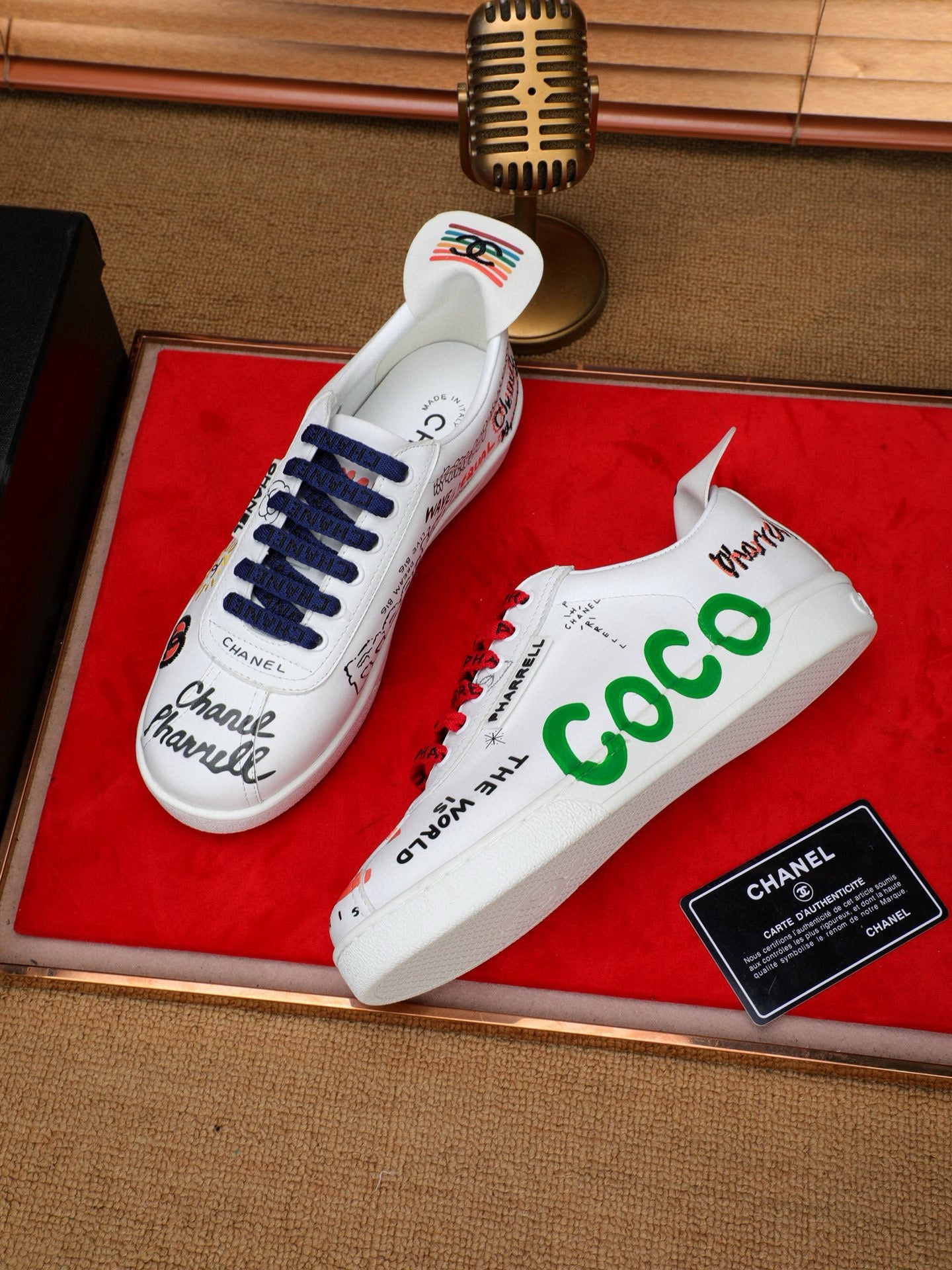 CC COCO SNEAKERS IN COLORFUL CALFSKIN