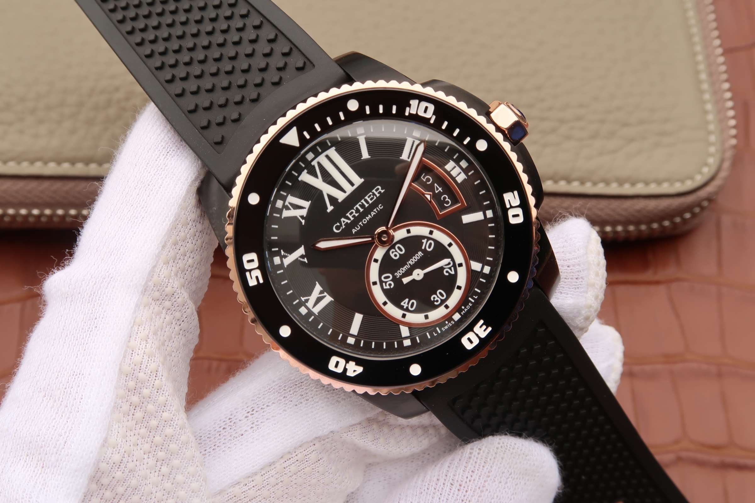 CALIBRE DIVER 42 AUTOMATIC BLACK CASE BLACK DIAL