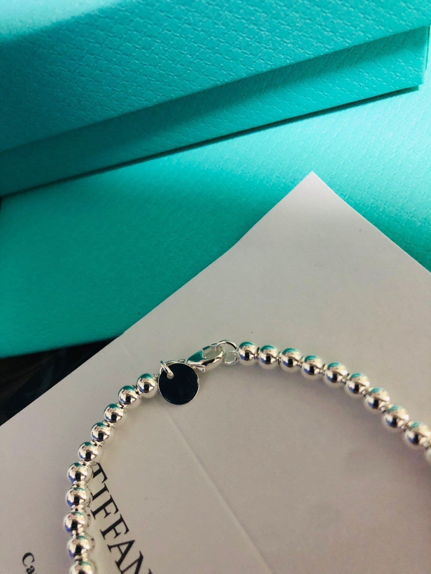LOVE RED HEART TAG BEAD BRACELET