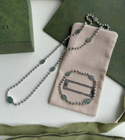 INTERLOCKING G BOULE CHAIN BRACELET SILVER