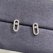 MOVE UNO PAVED DIAMOND EARRINGS