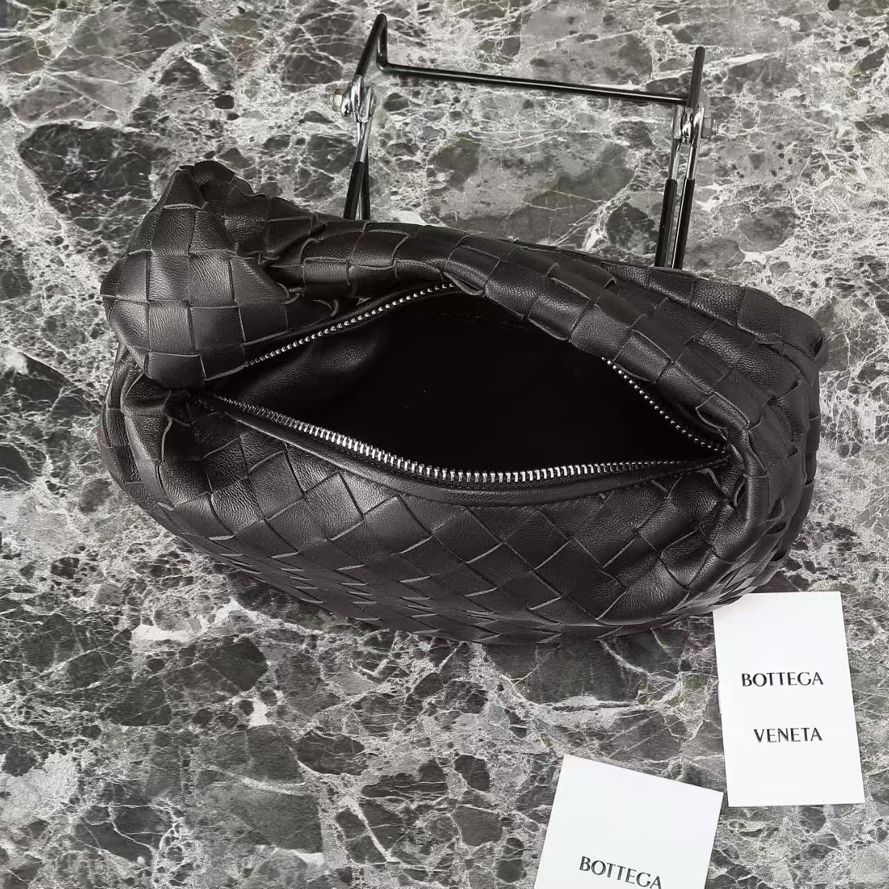BOTTEGA VENETA 25S MINI JODIE 26 IN CHOCOLATE BROWN CALFSKIN