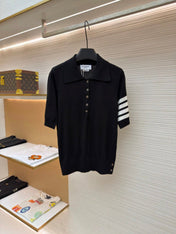 THOM 26S SHORT SLEEVE POLO KNIT TOP STYLE 247