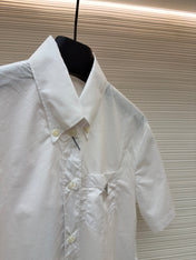 PRADA 26S SHORT-SLEEVE BUTTON-DOWN SHIRT 1161