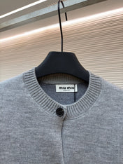 MIUMIU 26S ROUND NECK CARDIGAN 1370