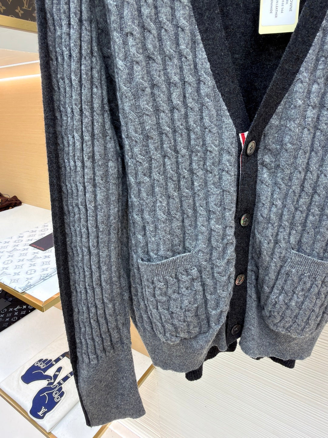THOM 26S V-NECK KNIT CARDIGAN 389