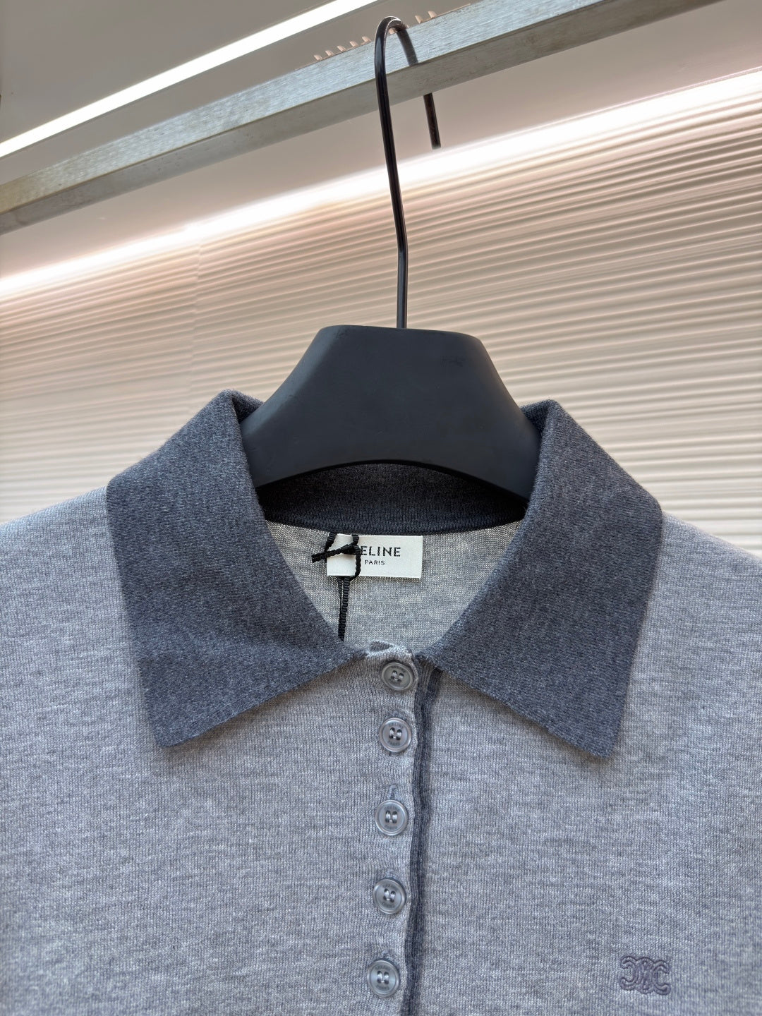 CELINE 26S COLLAR KNIT POLO 727