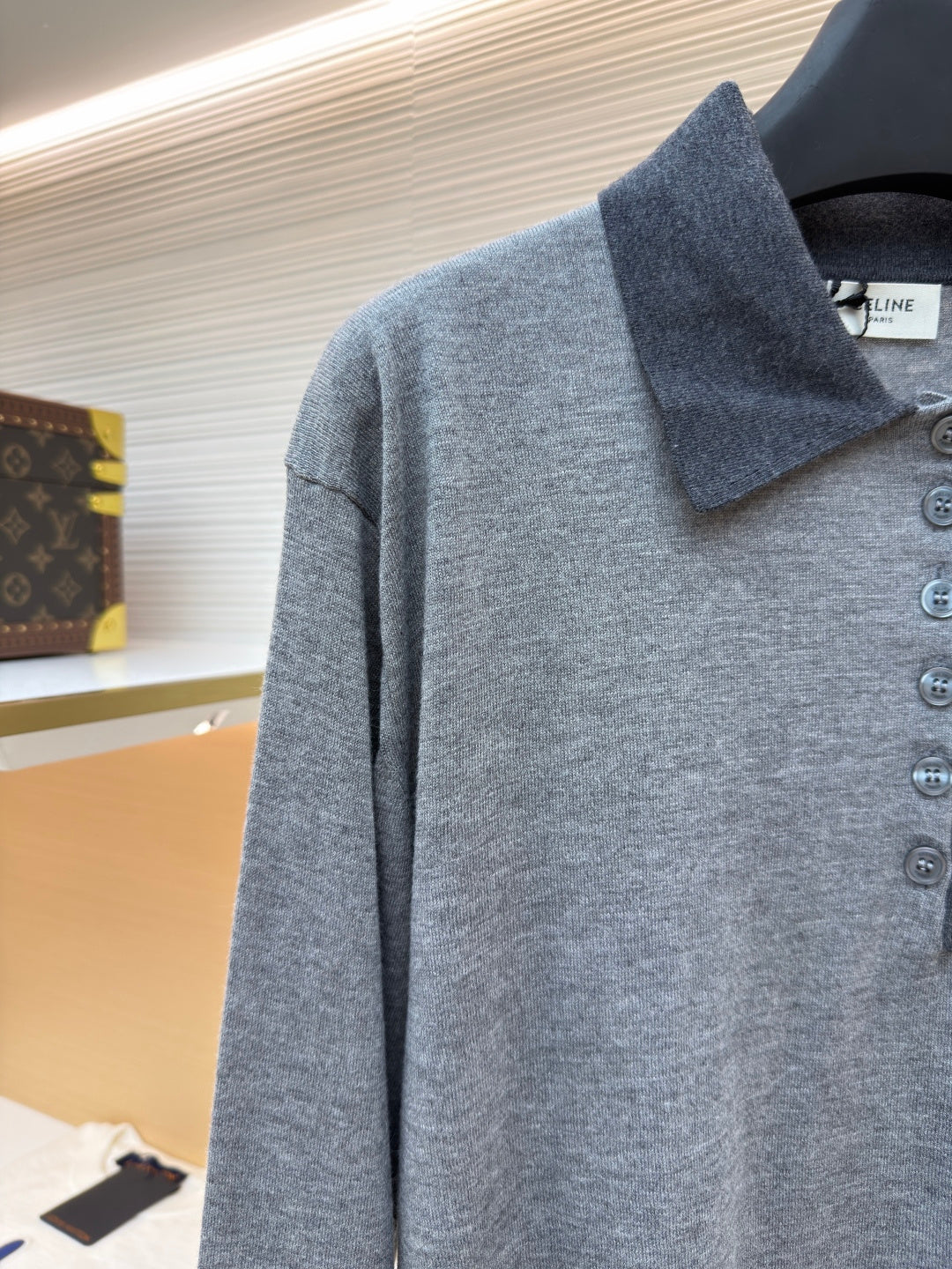 CELINE 26S COLLAR KNIT POLO 727