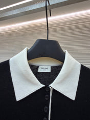 CELINE 26S COLLAR KNIT POLO 726