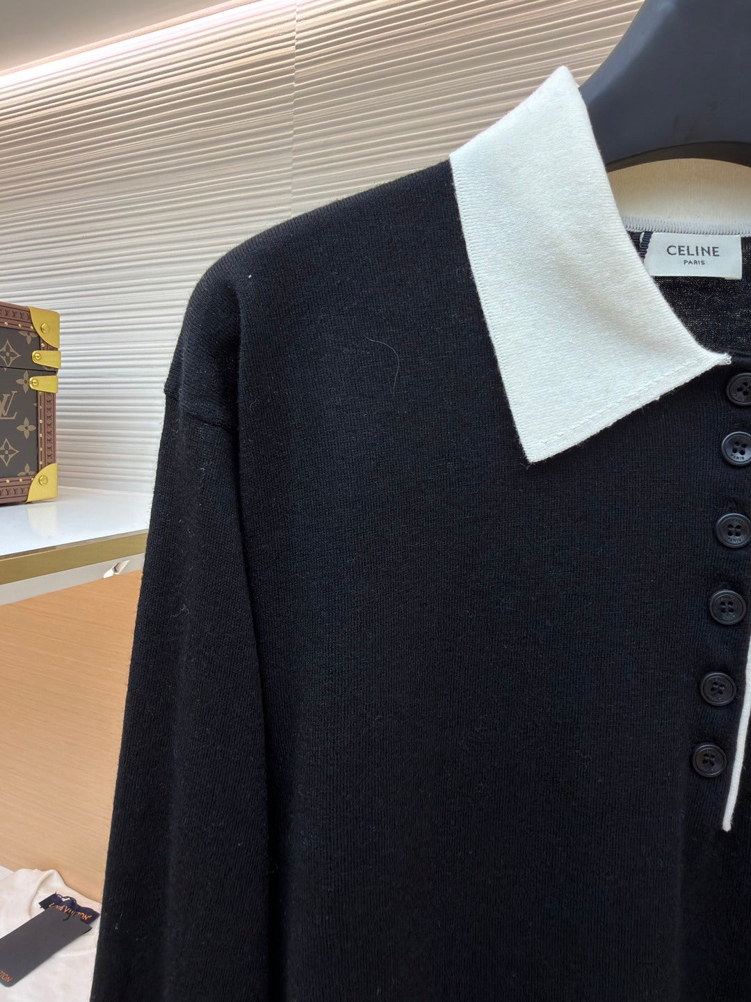 CELINE 26S COLLAR KNIT POLO 726