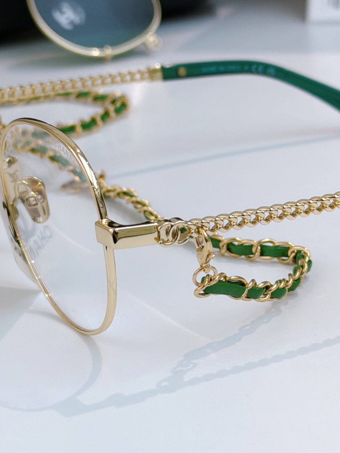 CHANEL 26S ROUND RECTANGULAR GLASSES IN METAL FRAME 408121