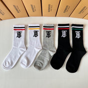 BURBERRY 26S CREW SOCKS 493050 (1 BOX)