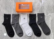 HERMES 26S CREW SOCKS 317608 (1 BOX)