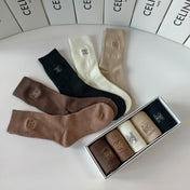CELINE 26S CREW SOCKS 346604 (1 BOX)