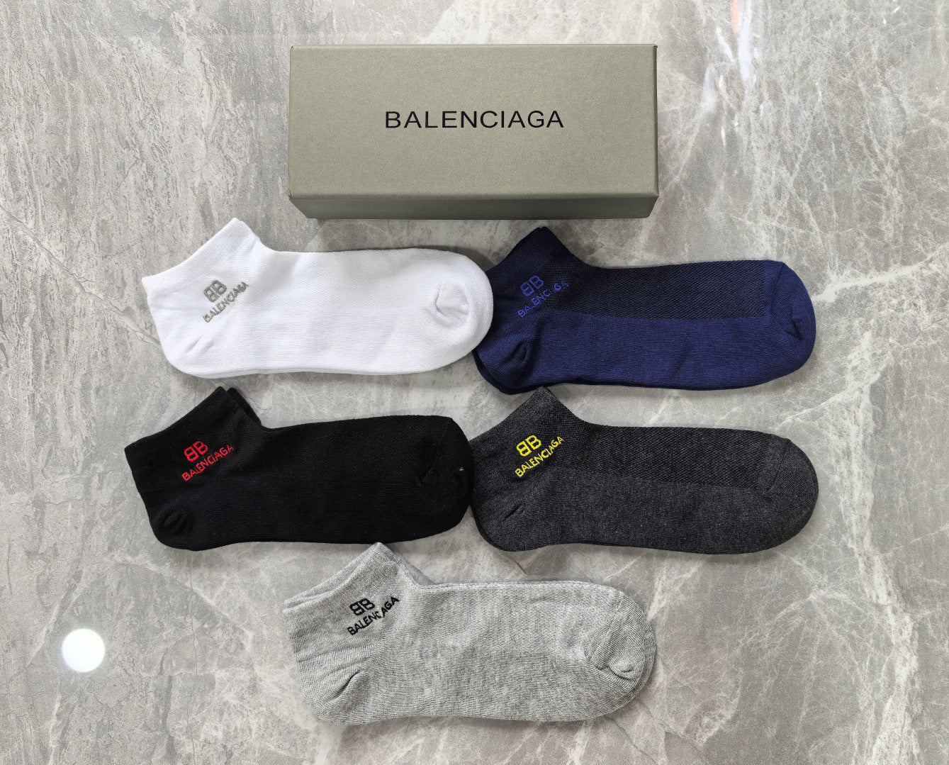 BALENCIAGA 26S ANKLE SOCKS 358583 (1 BOX)