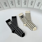 CELINE 26S CREW SOCKS 383822 (1 BOX)