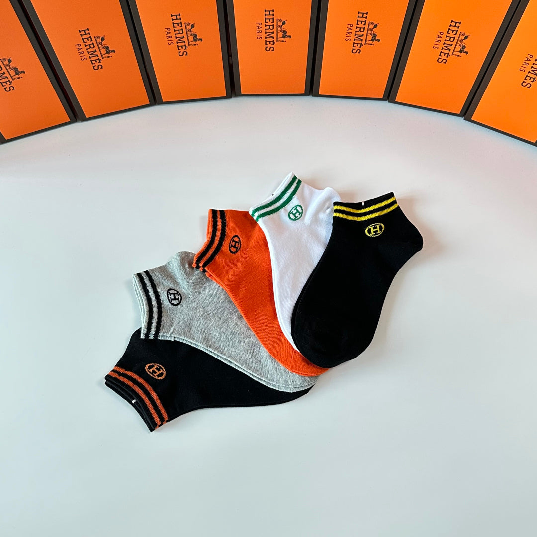 HERMES 26S ANKLE SOCKS 400152 (1 BOX)