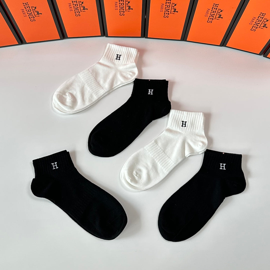 HERMES 26S ANKLE SOCKS 402504 (1 BOX)