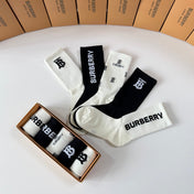 BURBERRY 26S CREW SOCKS 417742 (1 BOX)