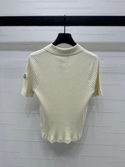 MONCLER 25S SHORT-SLEEVE KNIT TOP 255895