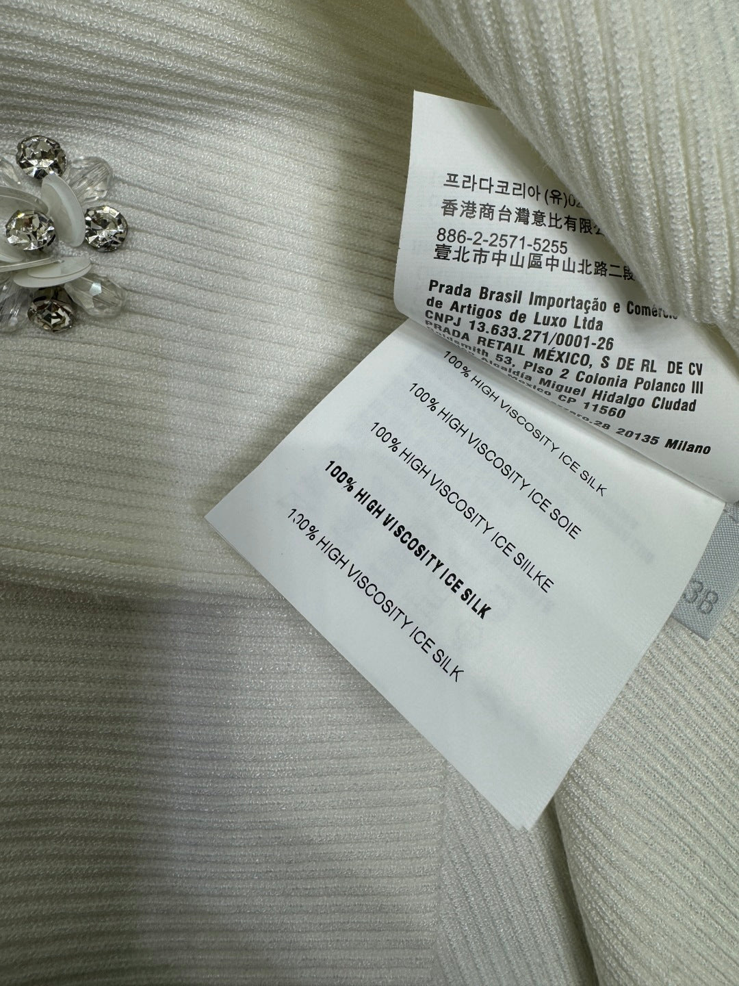 Miumiu 25 White Crop Top