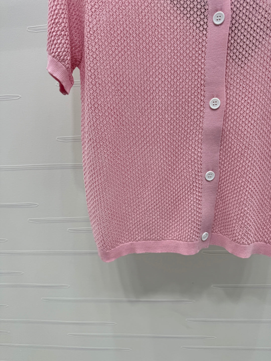 MIU 25S SHORT SLEEVE ROUND NECK CARDIGAN 264270