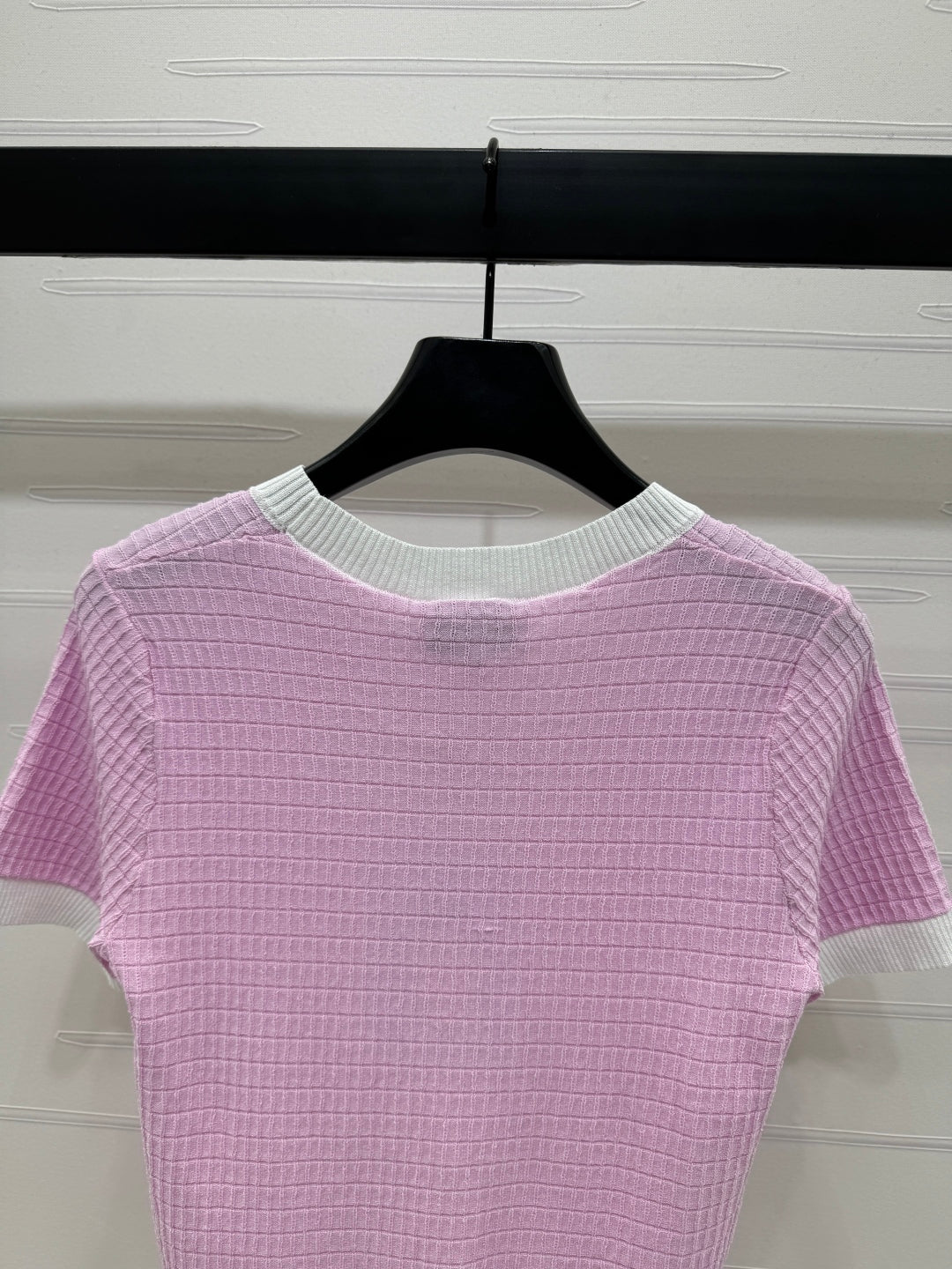 CHANEL 25S DOUBLE C LOGO KNIT SHORT SLEEVE 264073