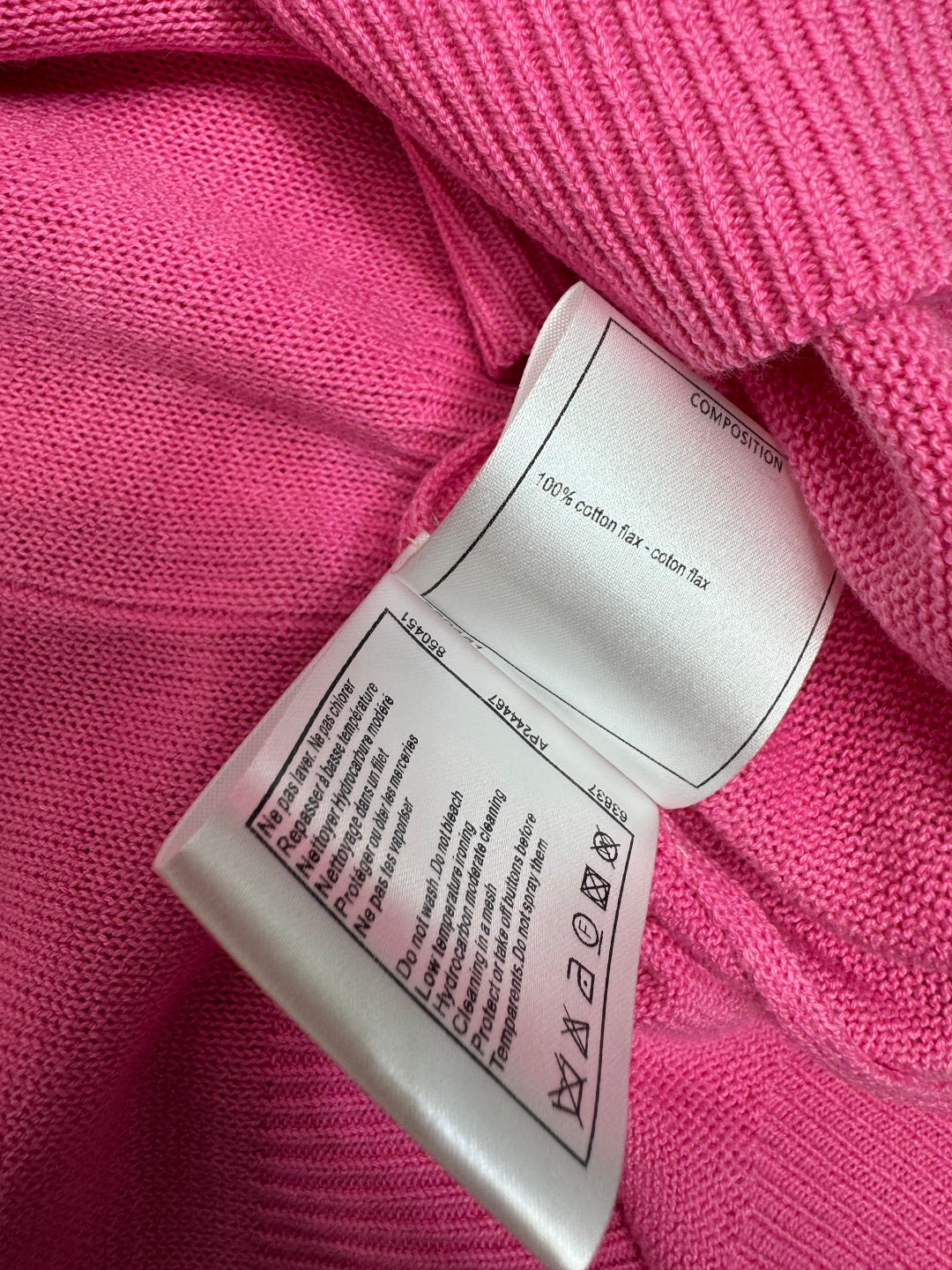 CHANEL SHORT-SLEEVE CREW NECK SWEATER 269418