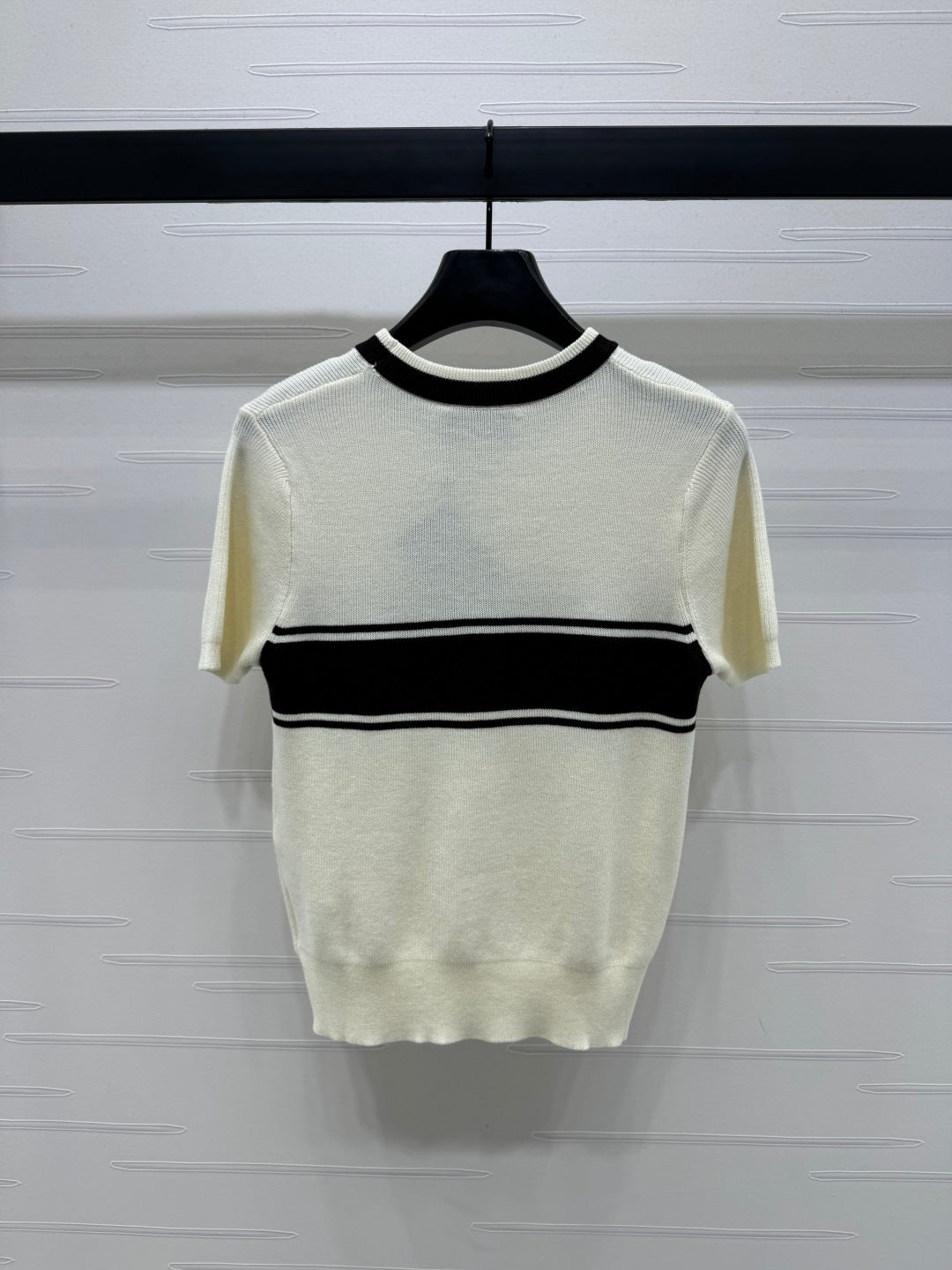 PRADA SHORT-SLEEVE CREW NECK SWEATER 269414