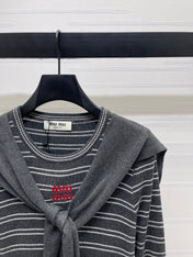 MIUMIU COWL NECK KNITTED SWEATER STYLE 480