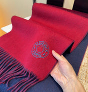 HERMES 26S SCARF 190 IN CASHMERE WOOL BLEND 492187