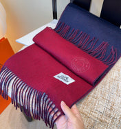 HERMES 26S SCARF 190 IN CASHMERE WOOL BLEND 492190