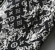 LV SHIRT JACKET IN BLACK MIX WHITE MONOGRAM JACQUARD FABRIC 238989