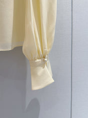 VALENTINO 26S BOW-DETAIL LONG-SLEEVE BLOUSE 368