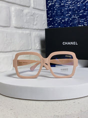 CHANEL 26S OVERSIZED SQUARE FRAME IN PINK ACETATE 404747