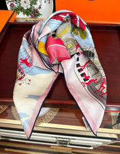 HERMES 26S SCARF 90 IN SILK 496098