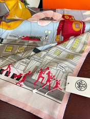 HERMES 26S SCARF 90 IN SILK 496098