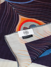 HERMES 26S SCARF 140 IN SILK AND CASHMERE 498508